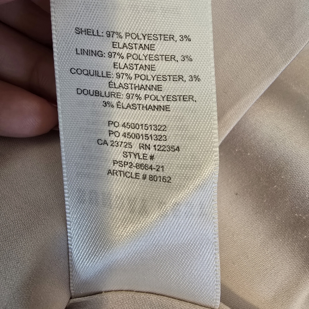 Aritzia Sunday Best Satin Cream Mini Dress Size 8 - Picture 12 of 12